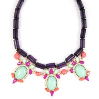 Scene Stealer Multicolored Cabochon Statement Necklace